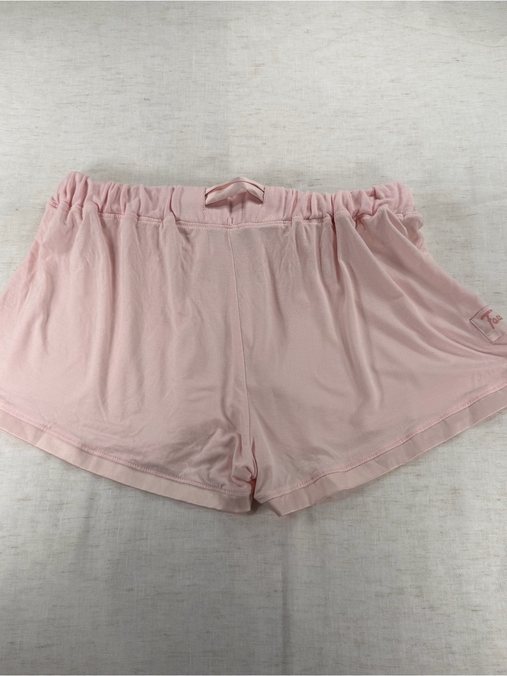Faceplant Dreamwear Women's Pink Solid Bamboo Viscose Sleep Shorts Drawstring S - Picture 6 of 6